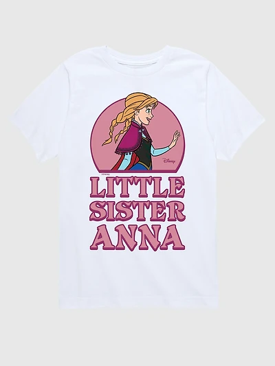 Toddler Frozen Little Sister Anna Short Sleeve Graphic Tee