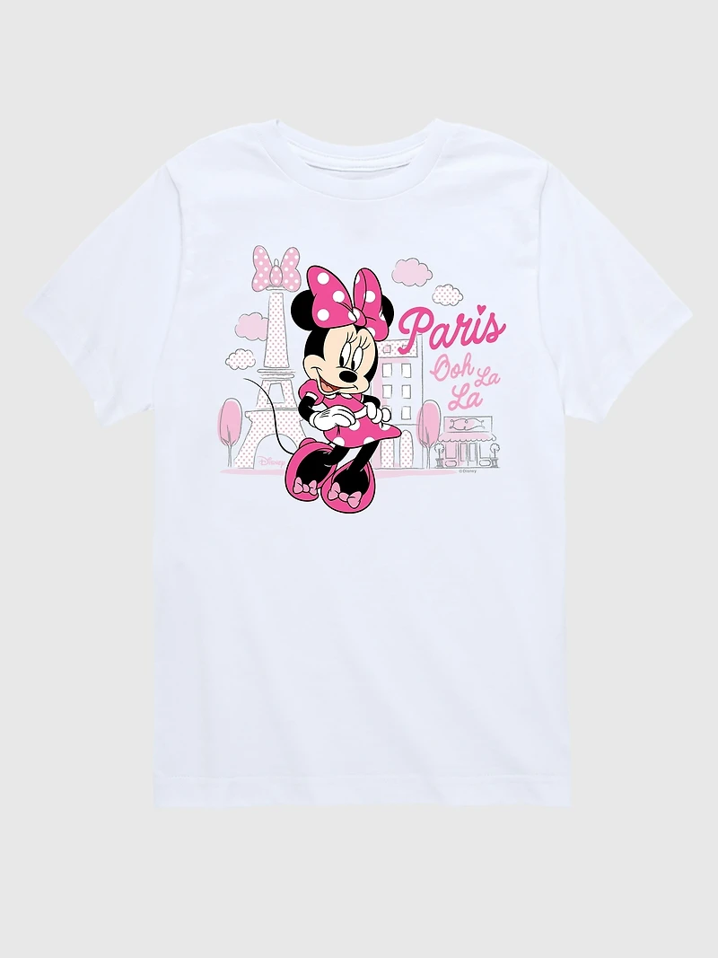 Toddler Disney Minnie Mouse Paris Ooh La Short Sleeve Tee
