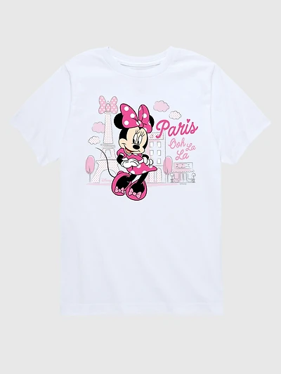 Toddler Disney Minnie Mouse Paris Ooh La Short Sleeve Tee