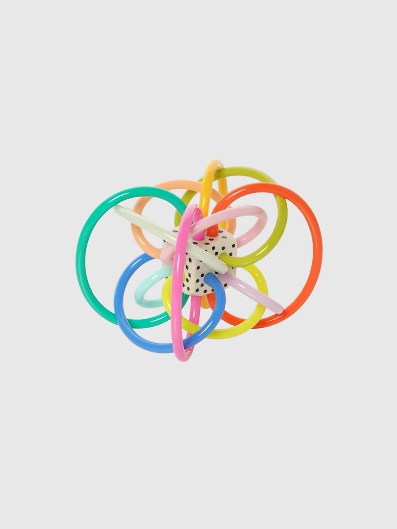 Winkel Colorpop Rattle and Sensory Teether Toy