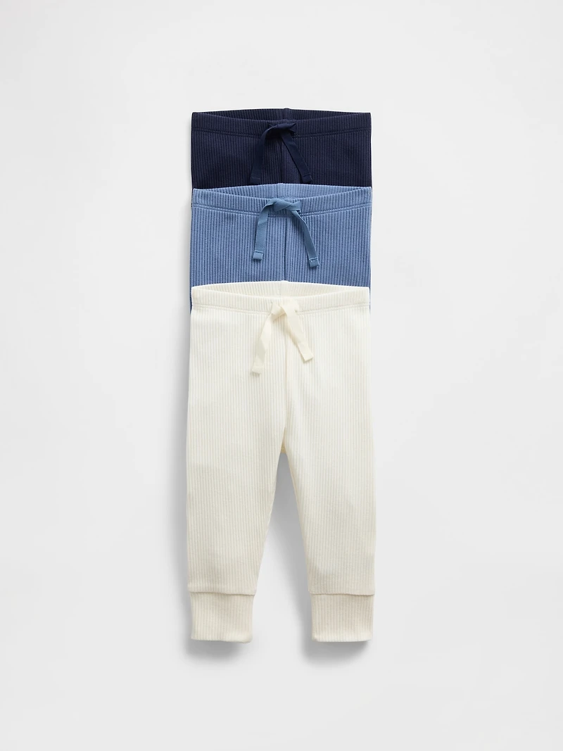 Baby First Favorites TinyRib Pants (3-Pack