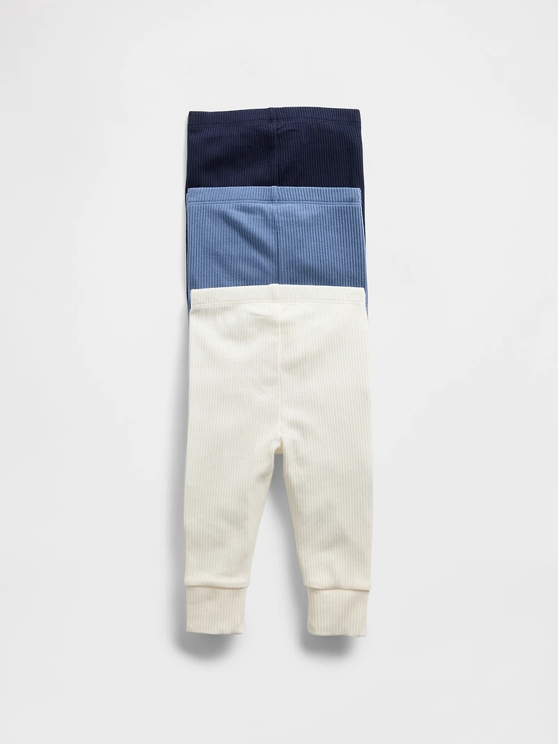 Baby First Favorites TinyRib Pants (3-Pack
