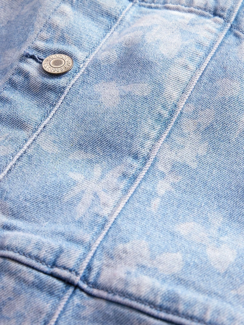 Kids Denim Floral Dress