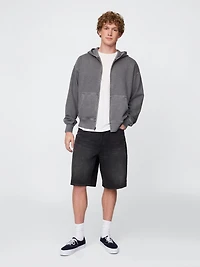 Heavyweight French Terry Oversized Zip Hoodie