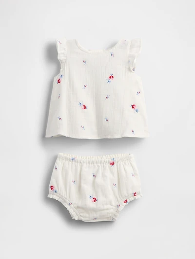 Baby Crinkle Gauze Outfit Set