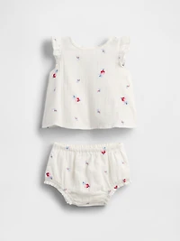 Baby Crinkle Gauze Outfit Set