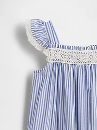Baby Lace-Trim One-Piece