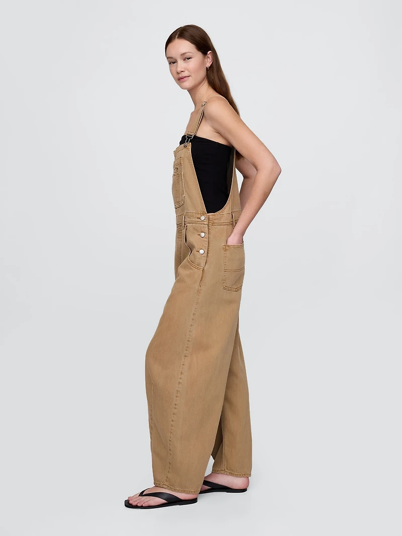 UltraSoft Denim Horseshoe Overalls