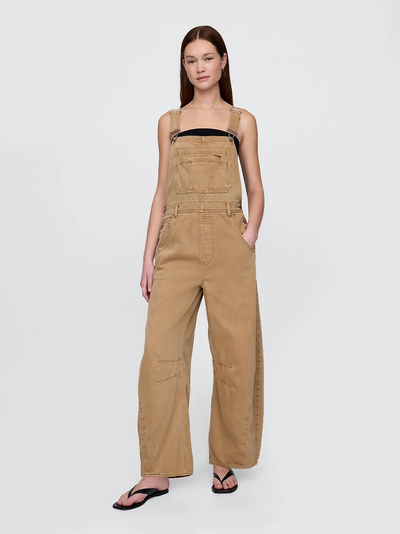 UltraSoft Denim Horseshoe Overalls