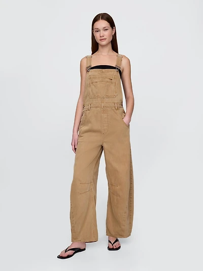 UltraSoft Denim Horseshoe Overalls