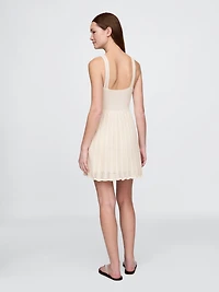 Pointelle Mini Dress