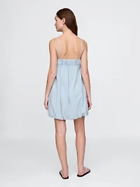 Denim Bubble Mini Dress