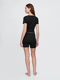 Mini Rib PJ Shorts