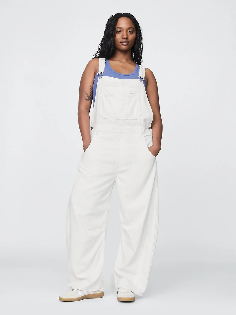 UltraSoft Denim Horseshoe Overalls