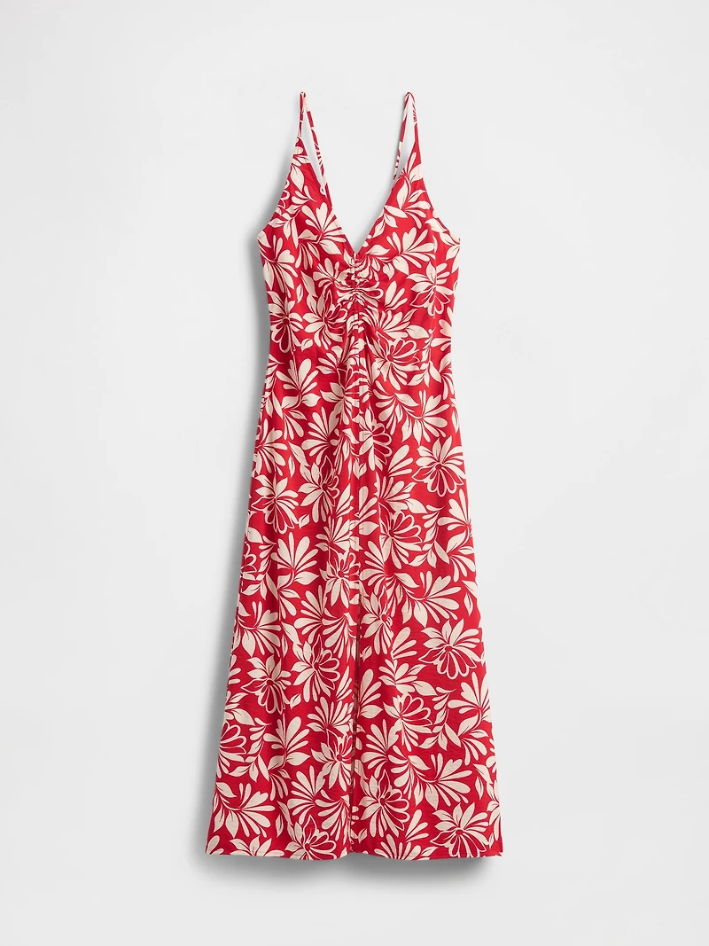 Tie-Back Maxi Slip Dress
