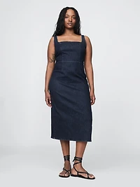 Denim Bodycon Midi Dress