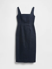 Denim Bodycon Midi Dress