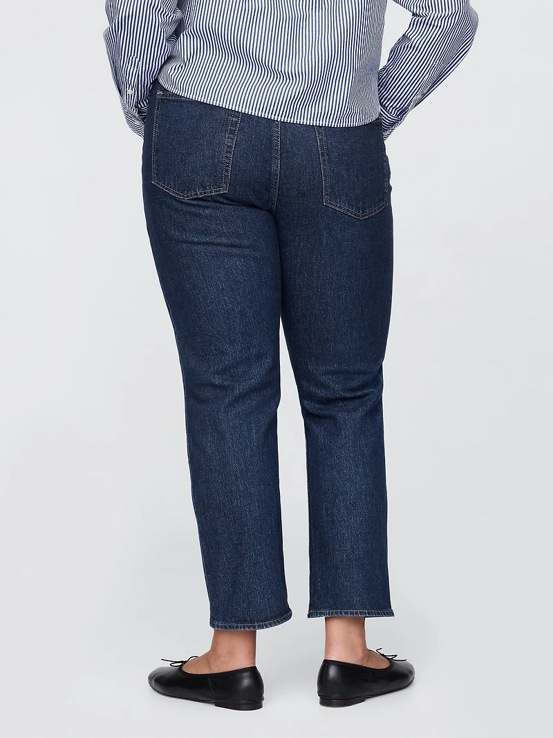 High Rise Cheeky Straight Jeans
