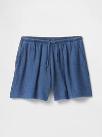 Cotton Gauze Denim Easy Shorts