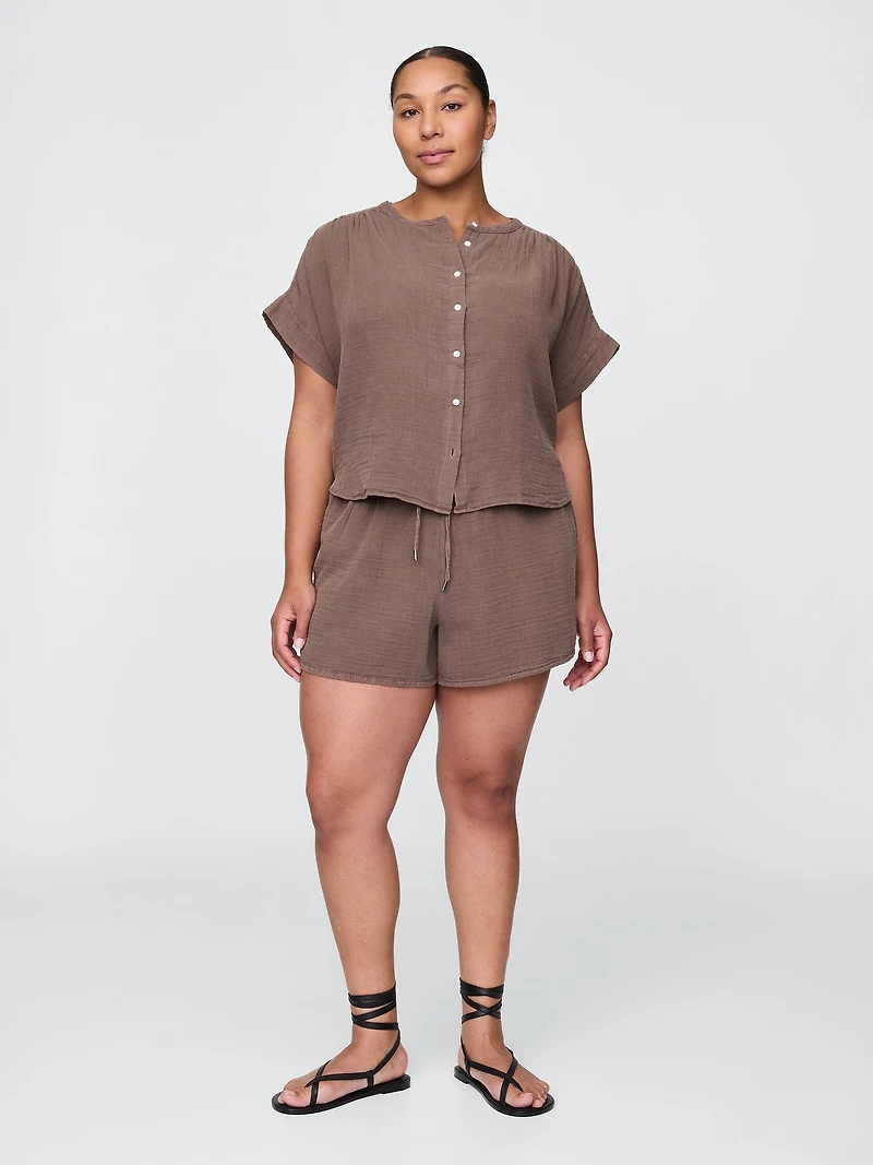 Cotton Gauze Easy Shorts
