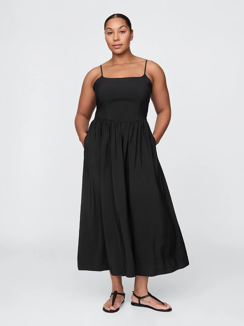 Drop-Waist Maxi Dress