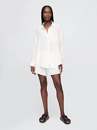 Cotton Gauze Button-Down Shirt