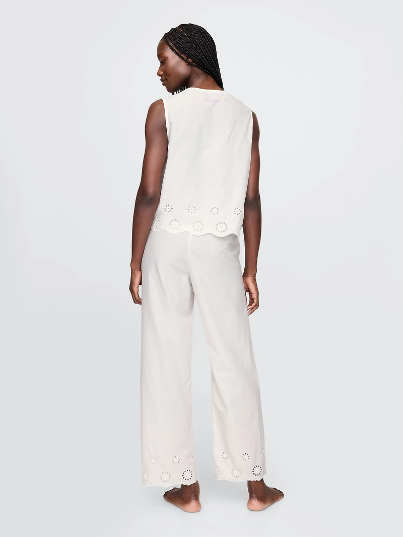 Eyelet Hem PJ Pants
