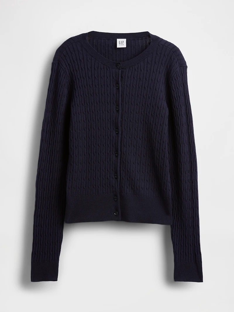 Kids Uniform Cardigan Sweater
