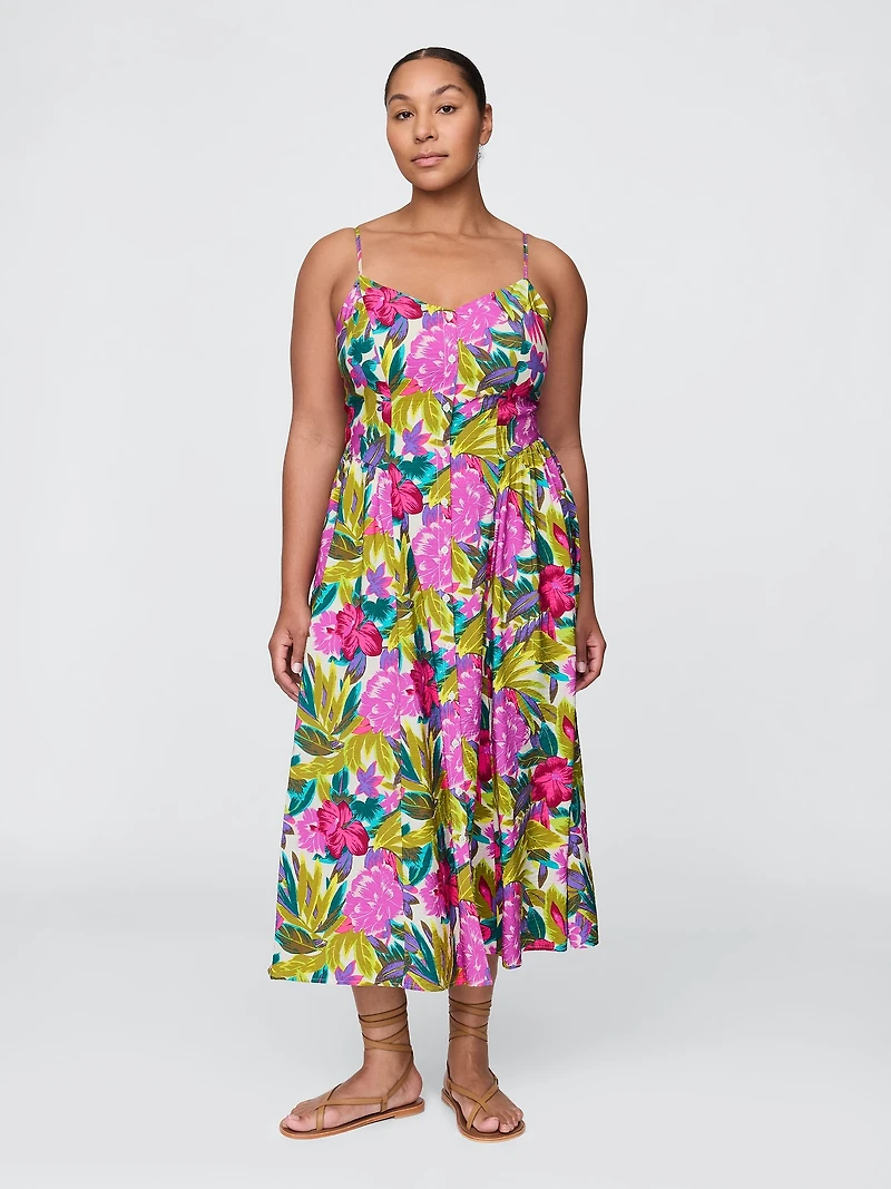 Floral V-Neck Maxi Dress
