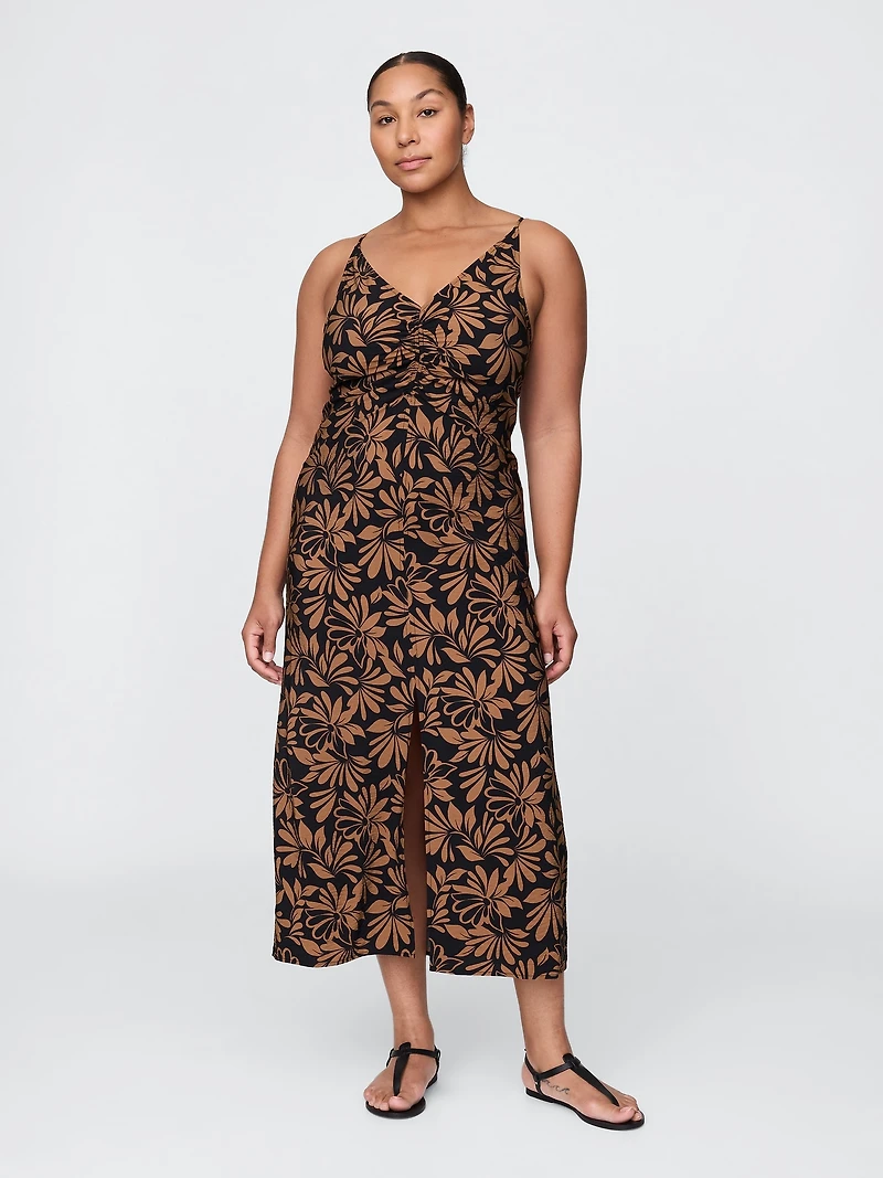 Tie-Back Maxi Slip Dress