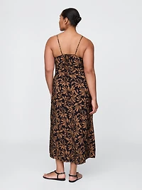Tie-Back Maxi Slip Dress