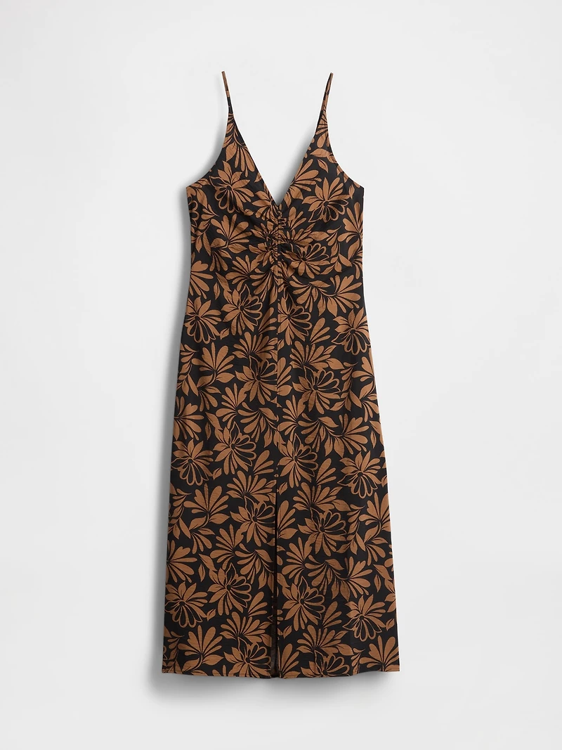 Tie-Back Maxi Slip Dress