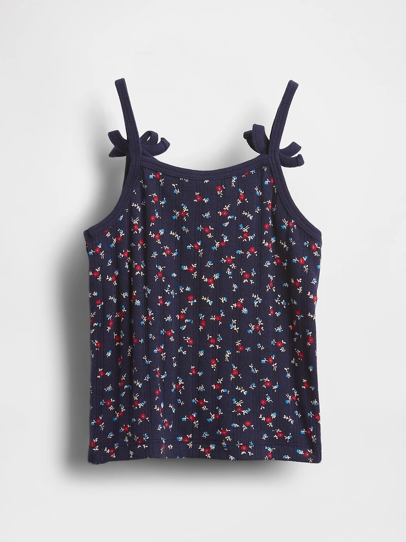 Baby & Toddler Pointelle Rib Bow Cami