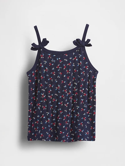 Baby & Toddler Pointelle Rib Bow Cami