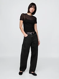 Mesh Crop T-Shirt