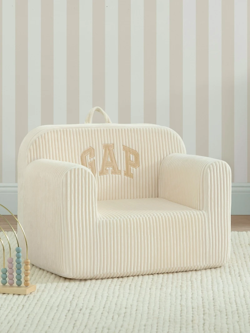 babyGap Ribbed Velour Logo Foam Chair
