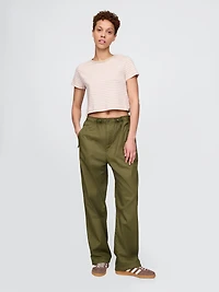 Twill Parachute Baggy Pants