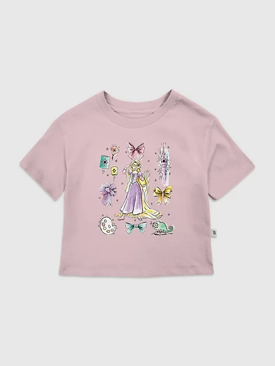 Toddler Disney Rapunzel Bow Icons Graphic T-Shirt