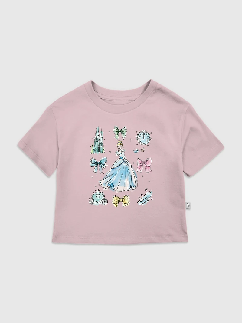 Toddler Disney Cinderella Bow Icons Graphic T-Shirt