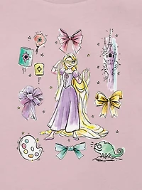 Toddler Disney Rapunzel Bow Icons Graphic T-Shirt