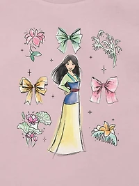 Toddler Disney Mulan Bow Icons Graphic T-Shirt
