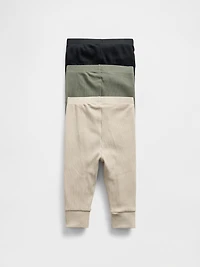 Baby First Favorites TinyRib Pants (3-Pack
