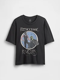 Heavyweight Fleetwood Mac Graphic Crop T-Shirt