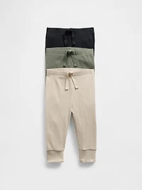 Baby First Favorites TinyRib Pants (3-Pack