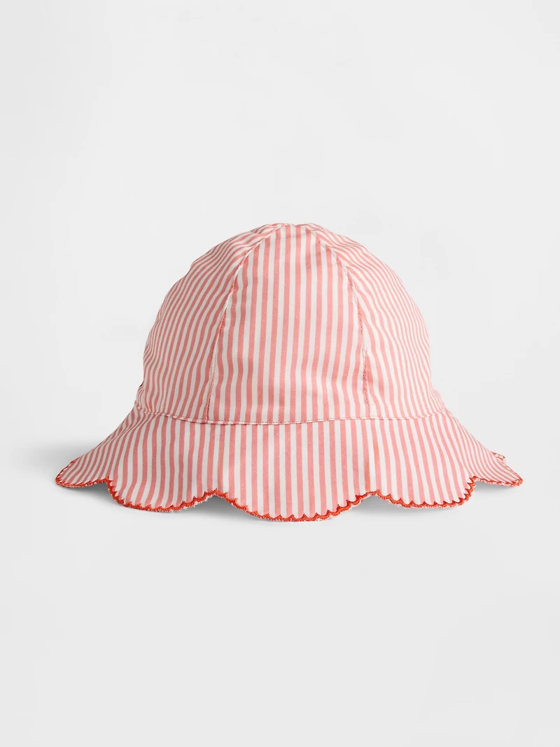 Baby & Toddler Scalloped Stripe Bucket Hat