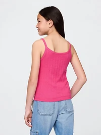 Kids Pointelle Rib Cami