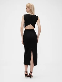 GapStudio Jersey Cut-Out Midi Dress