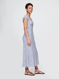 Crepe Sweetheart Maxi Dress