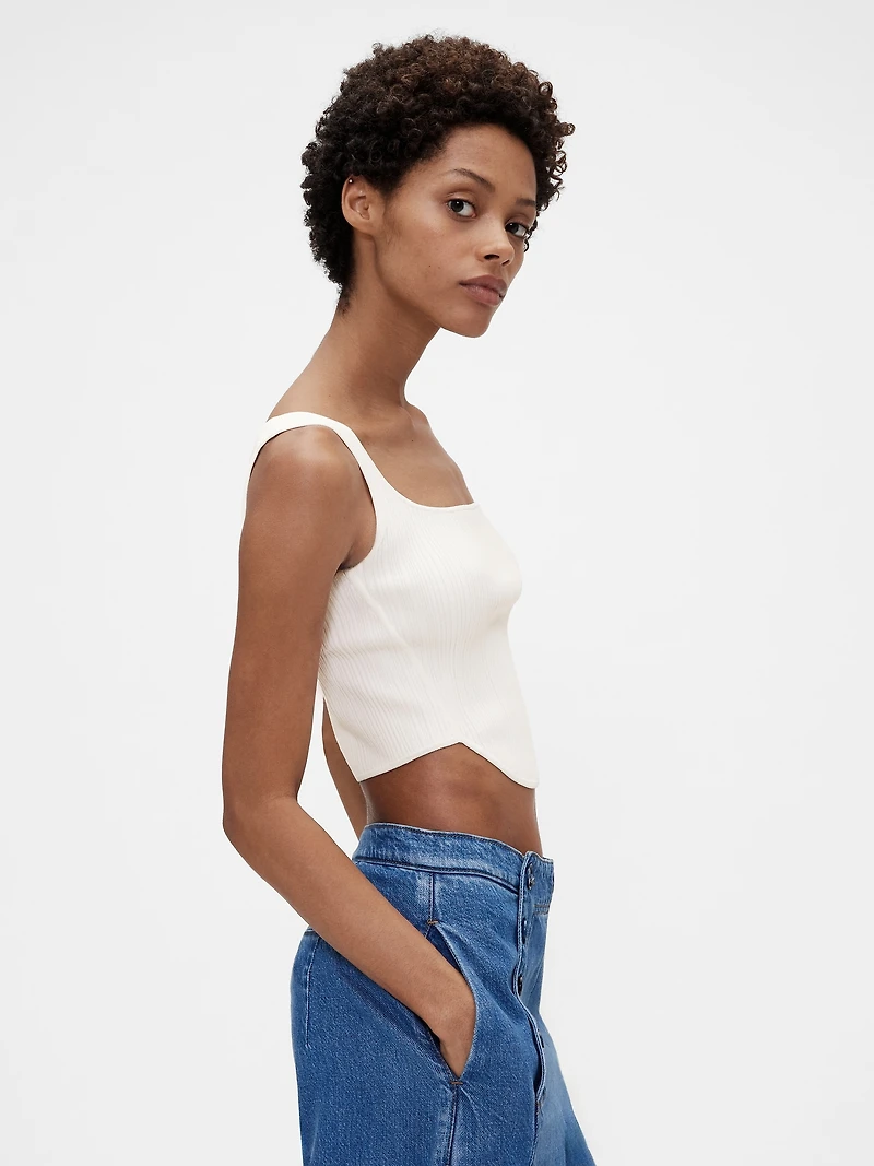 GapStudio Knit Corset Top