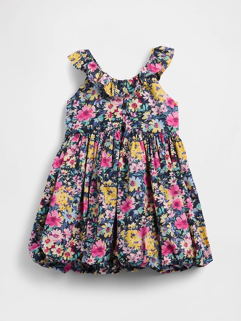 Baby & Toddler Ruffle-Neck Bubble Dress